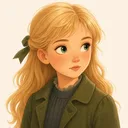 Drawn portrait of Mary Lennox