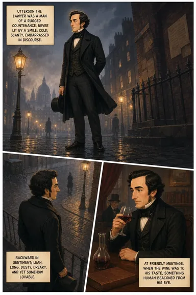 A drawn page from the comic edition of Dr. Jekyll and Mr. Hyde