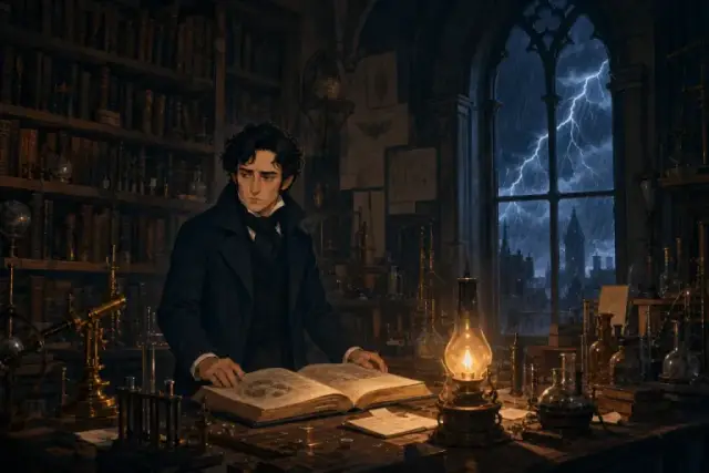The laboratory at Ingolstadt, from Frankenstein.